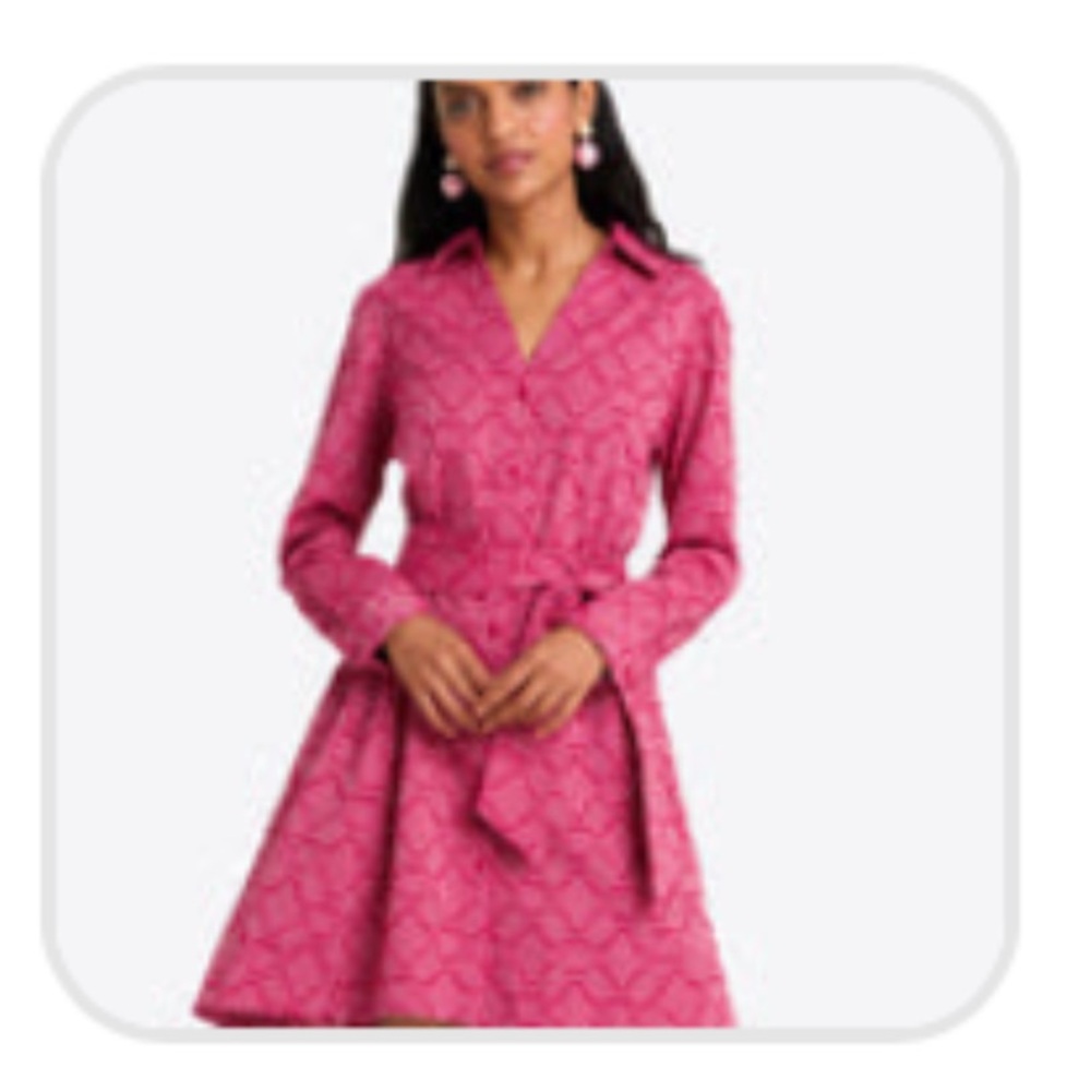 Draper James Layla Shirtdress in Textured Stripe- NEW!